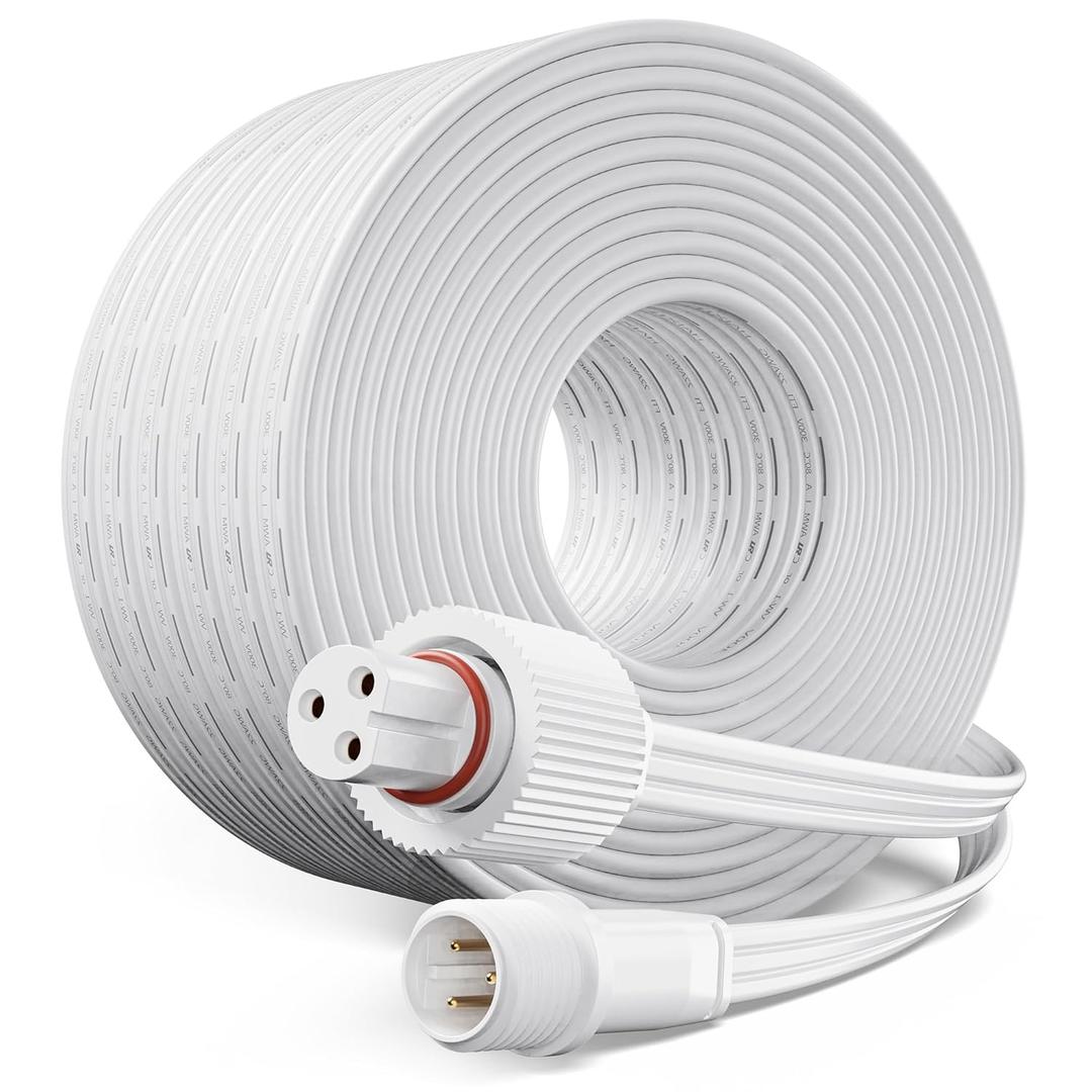 16FT Extension Cable for Govee Permanent Outdoor Lights 2, Elite, Pro, Waterproof Extension Cord for Govee H705A H705B H705C, H705D H705E H705F, H706A H706B H706C, H805A H805B H805C