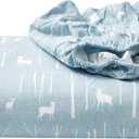 Eddie Bauer - Flannel Sheets Queen Size, Anti-Pilling & Wrinkle Resistant Cotton, Touchably Soft for All-Season Comfort - Bed Sheets with Matching Pillowcases & Fitted Sheet (Birch Forest Light Blue)