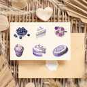 3 x 50PCS Aesthetic Purple Stickers for Water Bottle, Cute Aesthetic Stickers for Teens,Waterproof Vinyl Decals for Laptop Journal Scrapbooking Party Favors (Aesthetics P)