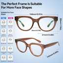 Dollger Blue Light Blocking Glasses For Woman Men Frame Round Cat Eye Computer BlueLight Glasses Non-Prescription