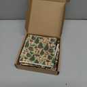 Fanfanwin 100 Pcs 5 x 5 Inch Vintage Christmas Quilting Fabric Christmas Fat Squares Patchwork Strips Santa Red Cardinal Precut Fabric Bundles for Xmas Handmade Crafting DIY Craft Sewing Material