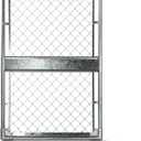 3x4FT(31.5"W x 47.2"H) Heavy Duty Chain Link Gate Easy Installation, Galvanized Steel Chain Link Gate Kit for YardPet EnclosureBackyardIncludes Galvanized Steel Pipes