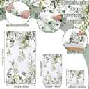Preboun 3 Pack Sage Green Eucalyptus Bathroom Towels Set Spring Leaves Hand Towels Spring Floral Bath Decor Green Plant Dish Absorbent Fingertip Wash Cloth for Kitchen Bathroom Gym Spa Home