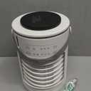 Battery Powered Portable Air Conditioner,6000mAh Rechargeable Small Air Conditioner Fan for Room,Personal Air Cooler with Mist,Timer & Light,Mini AC Unit Cooling Fan for Bedroom,Camping,Tent,Car