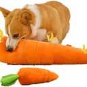Carrot Style Squeaky Large Plush Dog Toys - Small Breed Puppy Chew Toys - Chewing Toys for Dogs - Large&Small Dog Plush Toys
