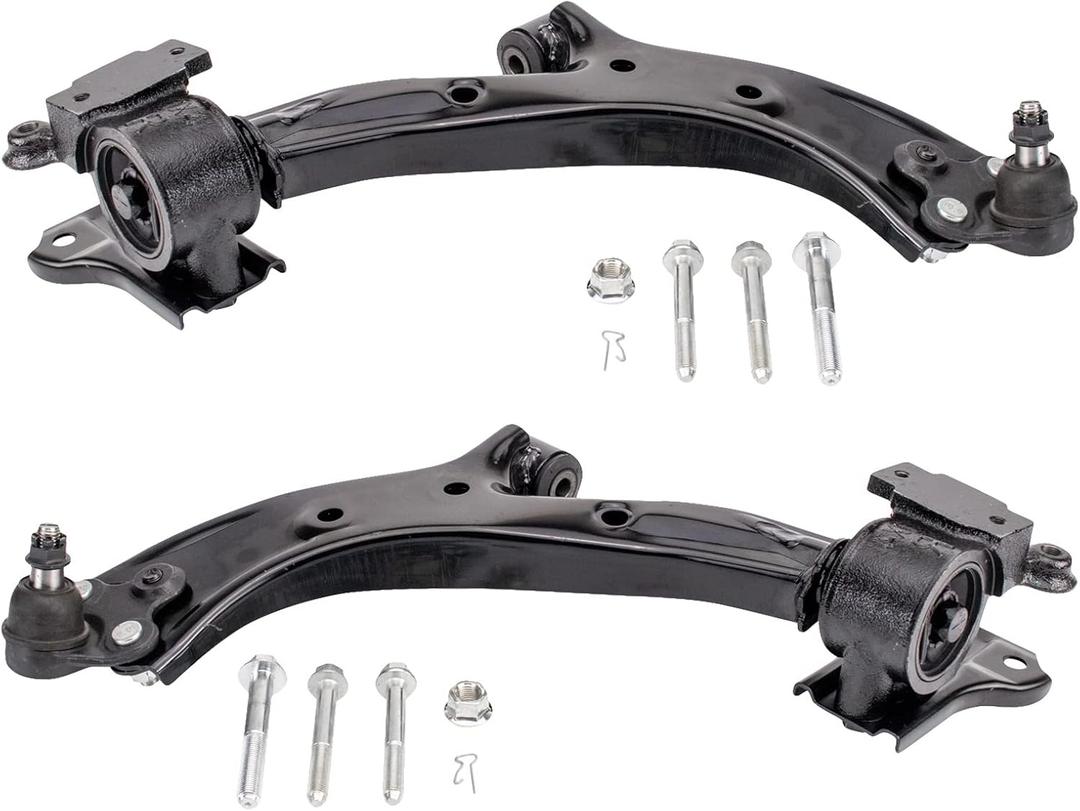 TRQ Front Lower Control Arm with Ball Joint Set Driver & Passenger Side Lower Compatible with 2013-2018 Acura RDX