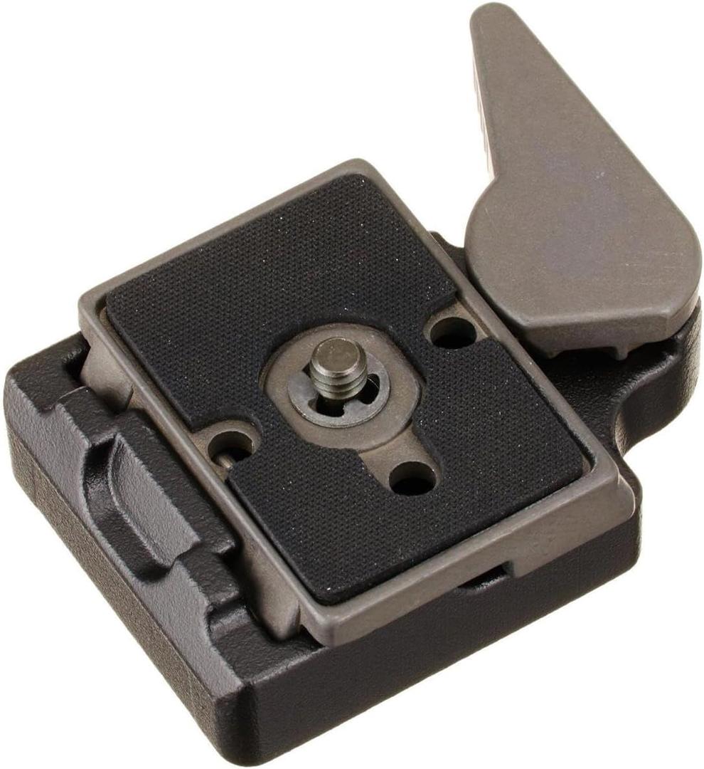 Manfrotto 323 RC2 Rapid Connect Tripod Adapter with 200PL-14 Quick Release Plate - Replaces 3299-Black