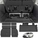 Sienna Cargo Liner - Trunk Mat for Toyota Sienna 2021-2026, All Weather Cargo Mat for Sienna Accessories, Heavy Duty Car Mats, Car Accessories
