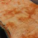 Softlife Orange Area Rug for Bedroom, Fluffy Shag Plush Shaggy 4x6 Rugs for Living Room Girls Kids, Throw Soft Fuzzy Tie Dyed Small Carpet for Dorm Bedside Ultra Cozy Non-Slip Indoor Decor