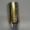 YOUTHSHIP 55 Pcs Clear Plastic Cups with Gold Rim, Premium 9 Oz Disposable Party Cups, Hard Plastic Drinking Cups for Party and Wedding