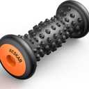 BESKAR Foot Massager Roller for Plantar Fasciitis Relief, Portable, Deep Tissue Muscle Massage, Foot Arch and Heel Pain, Reflexology Tool (Black)
