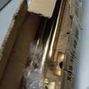 1 1/4 Diam Large Room Darkening Rods, 48-84Inch(4-7ft) Length Telescoping Wrap Around Curtain Rods For Bedroom Living Room Kitchen, Warm Gold