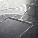 Floor Squeegee for Concrete Floor, Squeegee for Floor with 180 Rotating Head & 63" Long Handle, Garage Floor Squeegee Broom for Epoxy, Pet Hair, Water Removal, Tile Floor, Shower Glass, Driveway