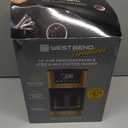 West Bend Timeless 12-Cup Programmable Coffee Maker with Brew Strength Selector for Hot and Iced Coffee, Includes 1-4 Cup Brew Option and Permanent Filter (Blue/Gold)