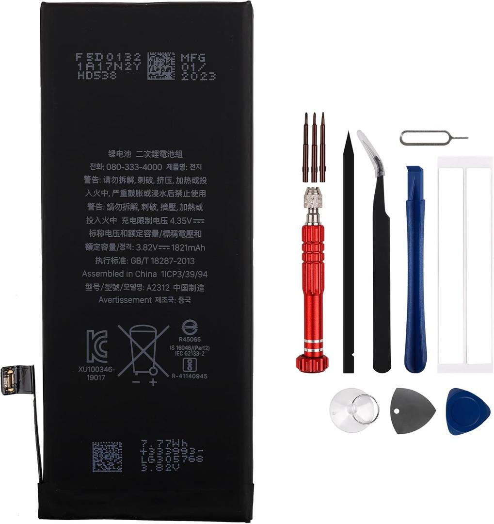 New Rechargeable Battery A2312 Compatible with iPhone SE 2020 A2312 2nd Gen with Tools