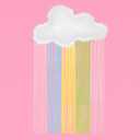 xo, Fetti Rainbow Cloud Fringe Balloon w/Feather Trim - 27" | Rainbow Birthday Party Decorations, Bachelorette Backdrop, Cute Baby Shower Decor, Pastel Bday Supplies, Fun Photo Booth