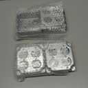 4 Set 4  4" Electrical Junction Box with Cover Electrical Metal Outlet Box, 21.0 Cu. in. Capacity Receptacle Exposed Work Cover, 1-1/2'' Deep(Double Duplex)