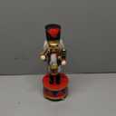 Clever Creations White Drummer Music Box 12 Inch Traditional Wooden Nutcracker, Festive Christmas Décor for Shelves and Tables