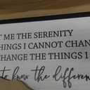 Serenity Prayer Rustic Bible Verse Framed Wall Art, 40''15'' Positive Religious Christian Saying Sign for God Jesus Christ Prayer, Vintage Horizontal Holy Inspirational Catholic Scripture Decor