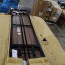 Collapsible Portable Picnic Table Benches, Folding Benches Seat for Outside Seating, Soccer, Sports Team Bench, Beach, Sideline, Camping, Foldable Bench Iron Tubes, Brown-71.06"