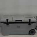 Portable Cooler 74 QT Insulated Wheeled Cooler 120 Can Capacity with Cup Holder