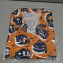Men Halloween Shirt Fun Pumpkin Print Button Up Shirts Casual Hawaiian Short Sleeve Shirt Holiday Aloha Shirts (Orange, XXL)