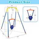Baby Jumper with Stand, Infant Jumper with Adjustment Strap | Indoor/Outdoor Toddler Swing Set, Baby Jumpers and Bouncers for Boys Girls 6-24 Months, Easy to Assemble & Store