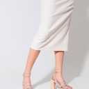 Shoe'N Tale Platform Heels for Women Strappy Block Chunky Heels Square Toe Ankle Buckle Sandals (9, Light Nude)
