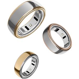SURITCH 3 Pack Ring Cover for Oura Ring 4 & Oura Ring Gen 3 Horizon/Heritage, Ultra-Thin Anti-Yellow Transparent Ring Protector TPU Case for Oura Size 6/7, Support Charging with Cover on - G/R/S