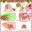 Remuuly 15 Pcs Christmas Ugly Sweater Diamond Painting Keychain 5d Double Sided Full Diamond Key Rings Painting Kits for Winter Christmas Hanging Ornaments for Crafts DIY Home Decor