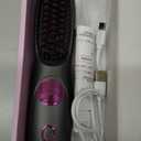 Go Brush Pro, 2026 Upgraded Go Brush Pro, Portable Straightener Brushs for Travel, Cordless Fast Heating Hair Straightener with LCD Temperature Display (Black)