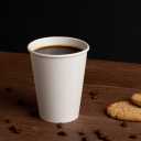 Hot Cups, White Paper, 10oz, Case of 1000 (20 packs x 50), Large