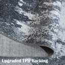 Area Rug 8x10 Washable Rugs Modern Abstract Area Rug Soft Non-Slip Non-Shedding Faux Wool Stain Resistant Floor Carpets for Living Room Bedroom Dining Room Kids Room Home Office (Grey and Black)