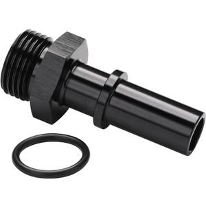 8AN -8 ORB Male to 1/2" SAE Quick Disconnect Connect Male Push On EFI Fuel Fitting Adapter Straight Aluminum Black