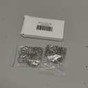 Logosophia 50 PCS Premium Keychain Making Kit - 25 Keychain Clips & 25 Key Rings, Metal Swivel Lobster Claw Clasps, for Jewelry Clasps&Name tag