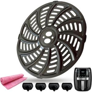 5QT Air Fryer Replacement Tray for Gourmia GAF556 Air Fryers, Upgraded Nonstick Air Fryer Grill Crisper Plate Pan Insert Grate Grid Shelf for Gourmia 5QT Air Fryers, Dishwasher Safe