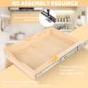 4 Set Wooden Pull Out Drawers for Cabinets 15 X 21in Pull Out Cabinets Organizer,Cabinet Pulls Out Shelves Soft Close Slide Outs for Kitchen Under Sink Space, Pantry, Bathroom
