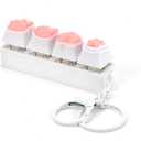 Keyboard Fidget Toy, Fidget Keyboard Keychain Clicker Fidget Toys Keyboard Fidgets for Adults Stress Relief Anxiety Sensory Fidget Toys 4 in 1 Keyboard Clicking Fidget Clicker