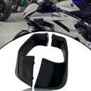 Motorcycle Winglet Fairings for Yamaha YZF-R1 (2015-2023) R6 (2017-2023) - Spoiler Wing for Yamaha Winglets, Durable ABS Plastic Easy Installation of Yamaha R1/R6 Fairings (Bright Black)