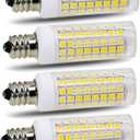 E11 led Bulb 75w 100w Halogen Bulbs Replacement, JD T4 e11 Mini Candelabra Base 110V 120V 130 Voltage Input Light Bulbs, Pack of 4 (Daylight 6000K)