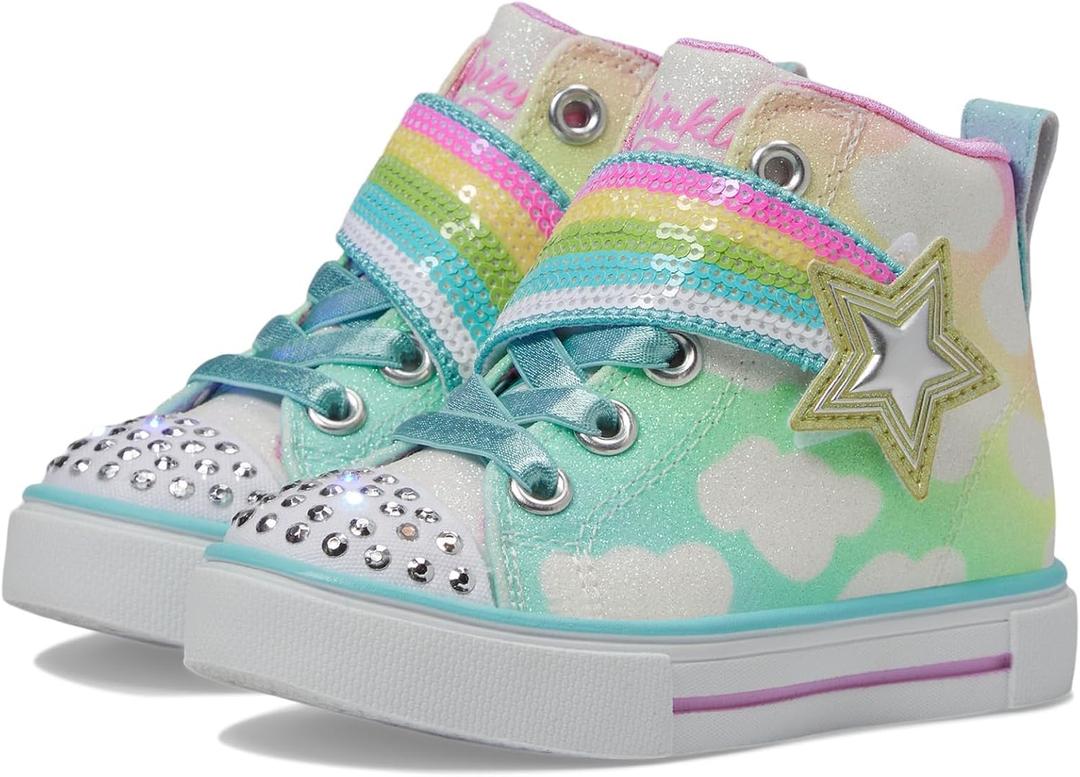 Skechers Girl's Twinkle Sparks-Shooting Star Brights Sneaker (6 Toddler, Multi)