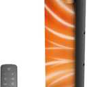QOWETU 24 inches X-Large 1500W Electric Space Heaters for Indoor Use