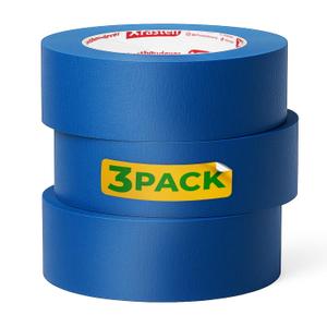 2 x XFasten Blue Painters Tape 1.88 Inch x 60 Yards 3-Pack 1-Inch Core, UV Residue-Free Blue Masking Tape for Clean Lines, Indoor and Outdoor Multi-Surface Use - Sharp Paint Lines for Walls, Easy Removal