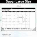 GuassLee Extra Large Desk Calendar 2026, 19 Months Jumbo Desk/Wall Calendar from Jun. 2026 through Dec. 2027, 30 x 20 Inches Hanging Planner with Julian Date, Notes for Home School Office Organizing