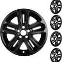 18 Inch Wheel Skins Compatible with 2011-2019 Ford Explorer Factory Alloy Wheels, Snap-On Wheel Covers, Durable ABS Replacement Hubcaps Set of 4 (Black)