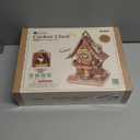 ROKR Cuckoo Clock Mechanical 3D Wooden Puzzle Kit for Adults, DIY Wooden Clock Model Building Set, Unique Home Decor Gift for Women Men