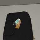 BAGSMART Toiletry Bag Travel Bag with Hanging Hook, Water-resistant Makeup Cosmetic Bag Travel Organizer for Accessories, Shampoo, Full-size Container, Toiletries (Black, Medium)