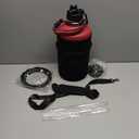 1 Gallon Insulated Water Jug with Straw - Auto Chug Lid, Bottle Carrier Bag, Paracord Handle, 128oz Stainless Steel Water Bottle Keep Hot 24H & Cold 48, Large Canteen Waters Bottles for Sports Work (Rose Purple)