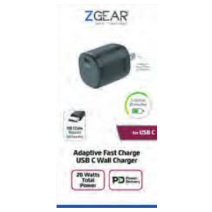 ZGear Adaptive Fast Charger USB C Wall Charger
