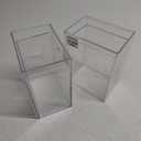 STORi Audrey Stackable Clear Bin Plastic Organizer Drawers | 2 Piece Set | Organize Cosmetics and Beauty Supplies on a Vanity | Made in USA (4.5" Tall)